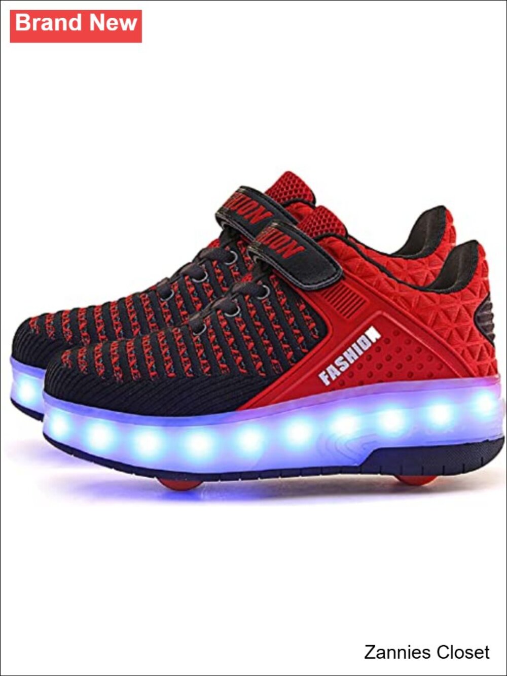 ✨ Kids Light Up Roller Skate Sneakers USB Rechargeable LED Wheeled Shoes